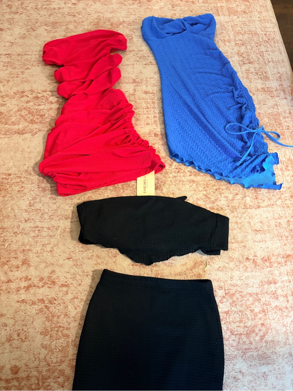 SHEIN dress and set trio